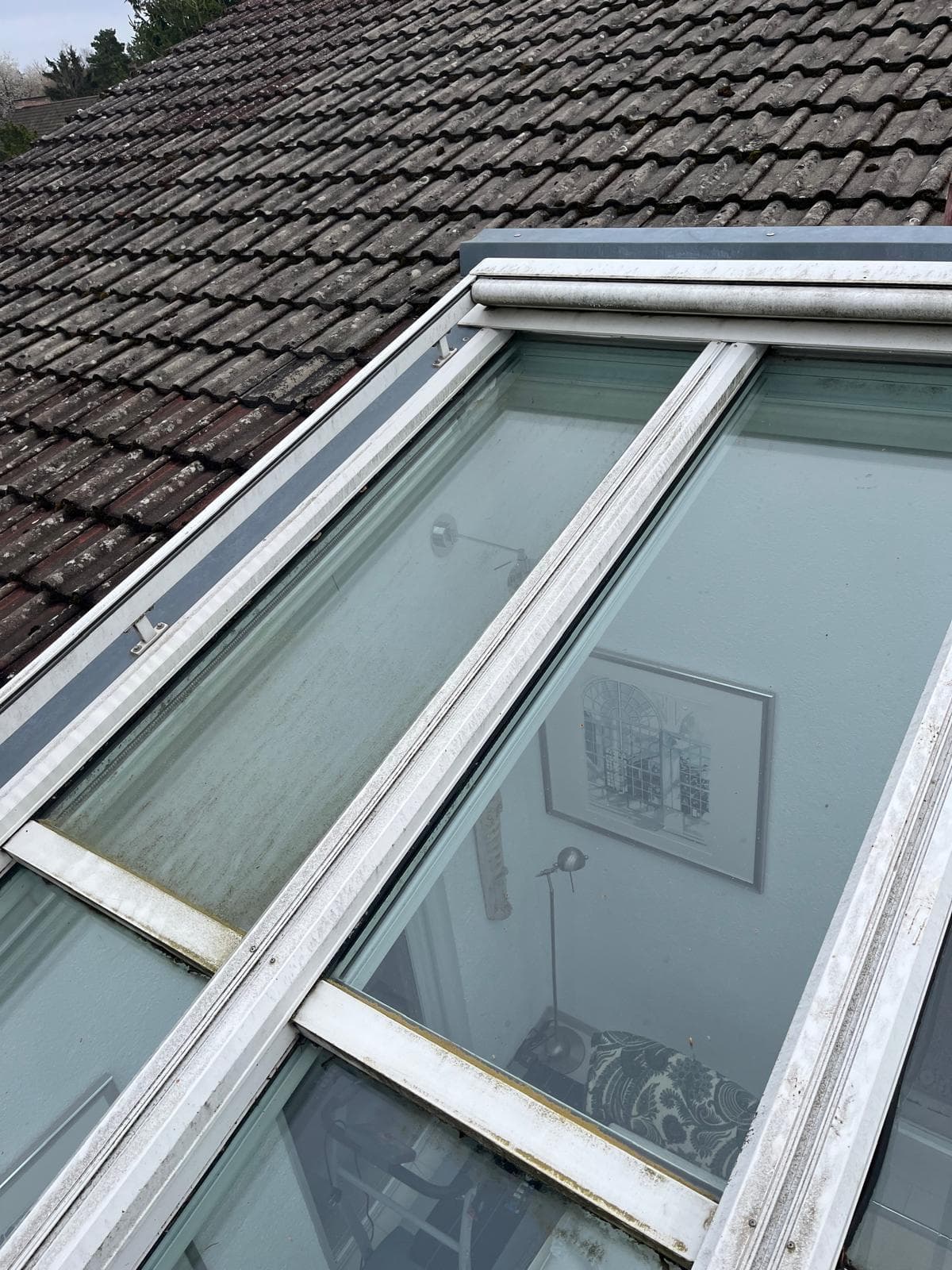 Glas- & Wintergartenreinigung – Vorher